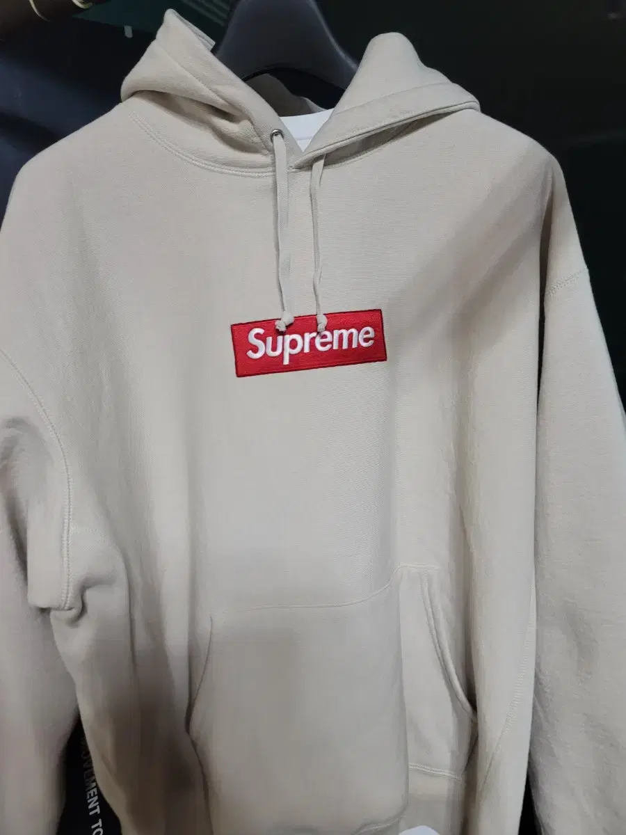 Supreme Box Logo 슈프림 박스로고 후드 XL ( 스톤 )